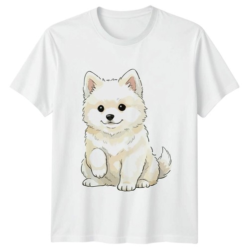 Cute cartoon fluffy white - cartoon,