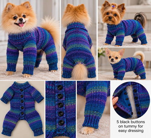 Handmade knitted multicolour - handmade,