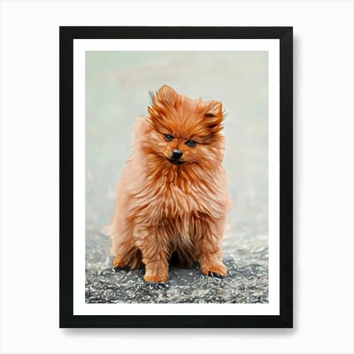 Pomeranian puppy art - pomeranian,