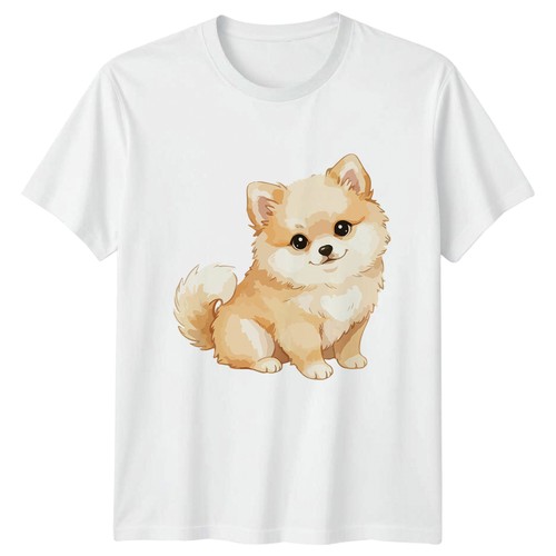 Cute cartoon pomeranian - cute,