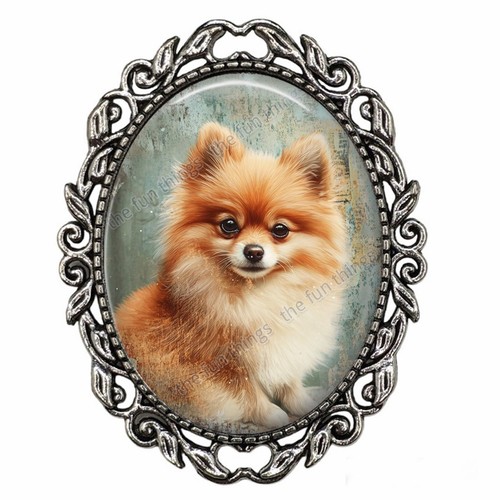Pomeranian puppy dog retro - pomeranian,