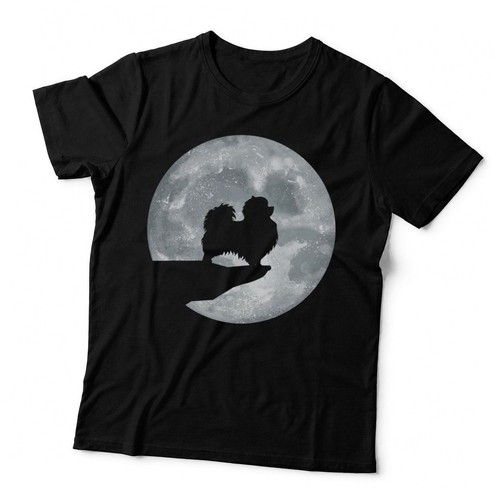Pomeranian dog and moon - dog,