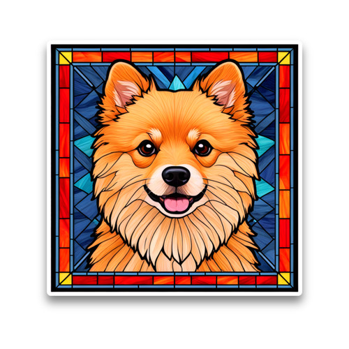 Pomeranian puppy dog faux - puppy,