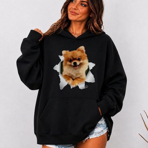 Pomeranian hoodie adorable - pomeranian,