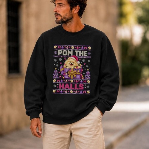 Pomeranian pom the halls - pom,