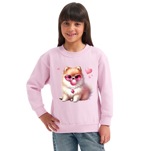 Pomeranian girls sweatshirt - pomeranian,