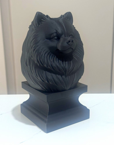 Pomeranian dog bust ornament - bust,