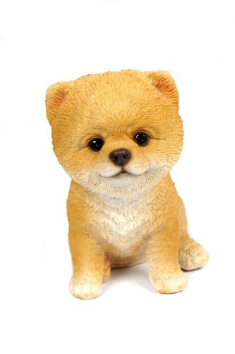 Pomeranian puppy figurine - 6",