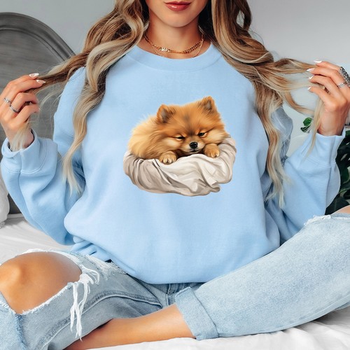 Sleepy pomeranian puppy - sleepy,